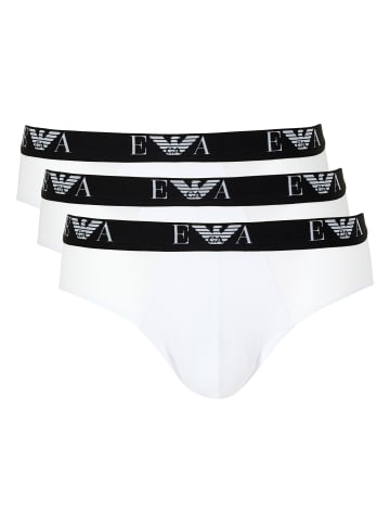 Emporio Armani 3er Pack Brief in Weiß