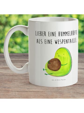 Mr. & Mrs. Panda Kaffeebecher Avocado Pfeifen mit Spruch in Weiß