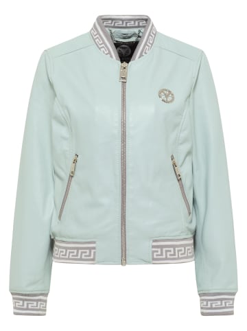 Carlo Colucci Lederjacke Colton-L in Türkis