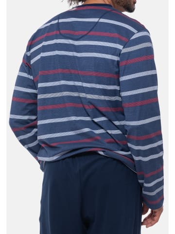 Ammann Schlafanzug Oberteil Cotton - Mix & Match in Dunkelblau
