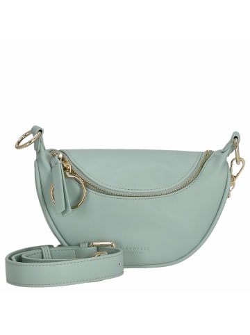 Seidenfelt Skien II - Schultertasche 19 cm in aqua mint/gold