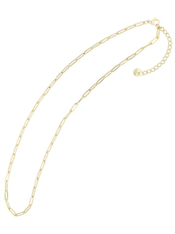Adeliás Damen Edelstahl Halskette Gliederkette in gold