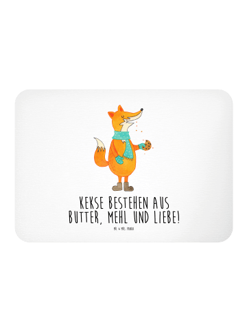 Mr. & Mrs. Panda Kühlschrankmagnet Fuchs Keks mit Spruch in Weiß