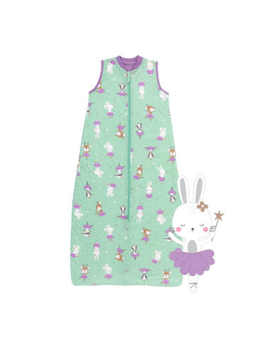 Schlummersack Babyschlafsack, 1.0 TOG in Mint-Lila