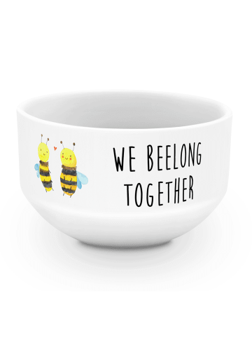 Mr. & Mrs. Panda Schüssel Biene Verliebt mit Spruch in Weiß