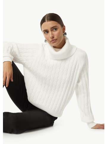 comma Strickpullover langarm in Weiß