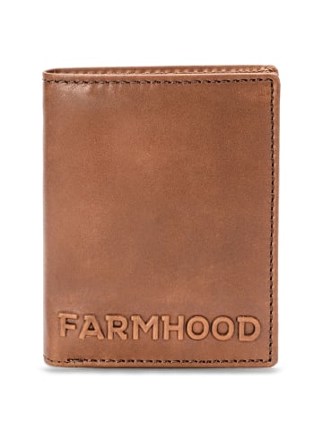 Farmhood Nashville Geldbörse RFID Schutz Leder 10 cm in brown