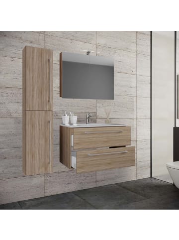 ebuy24 Badmöbelset Badinos80SS Eiche 81 x 47 cm