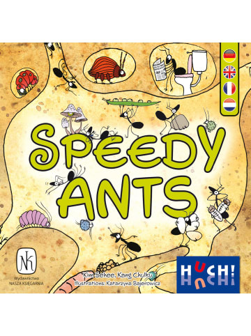 HUCH! Familienspiel Speedy Ants in Bunt