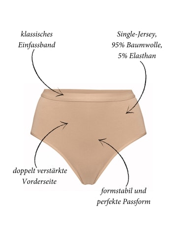 Con-ta Baumwolle, Single-Jersey Formslip 2er-Pack in haut
