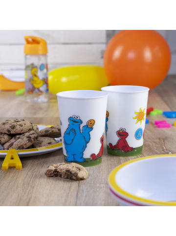 Geda Labels Trinkbecher Sesamstraße Vintage Kids 2er Set  in Weiß - 330ml