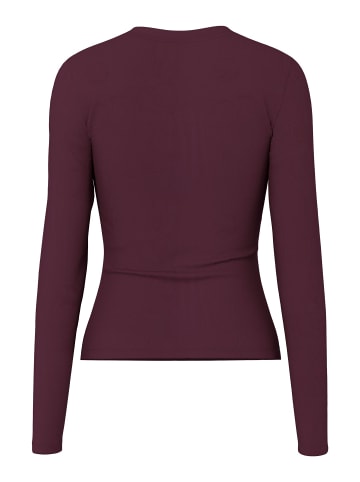 Pieces Oberteil mit langen Ärmeln in Winetasting