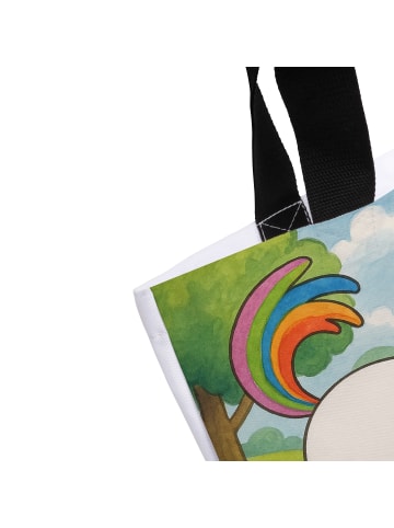 Mr. & Mrs. Panda Tote Bag Einhorn Stolzieren Design ohne Spruch in Weiß