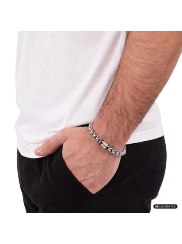 JOOP! Armband Edelstahl, IP gun in bicolor