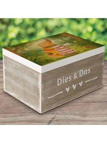 Mr. & Mrs. Panda Box Nachtfalter Fähnchen Design ohne Spruch in Weiß