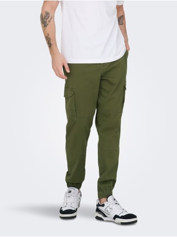 ONLY & SONS Cargo-Hose in Olive Night 1
