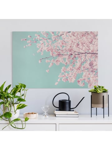 WALLART Leinwandbild - Japanische Kirschblüte in Rosa