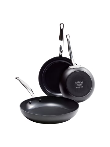 GREENPAN Pfannen-Set Barcelona 20+24+28cm in schwarz