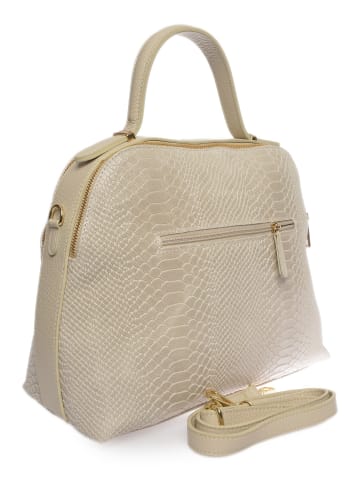 Carla Ferreri Henkeltasche in Beige