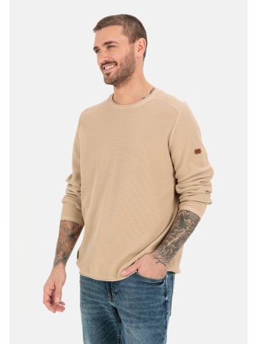 Camel Active Feinstrickpullover aus organic Cotton in Sand