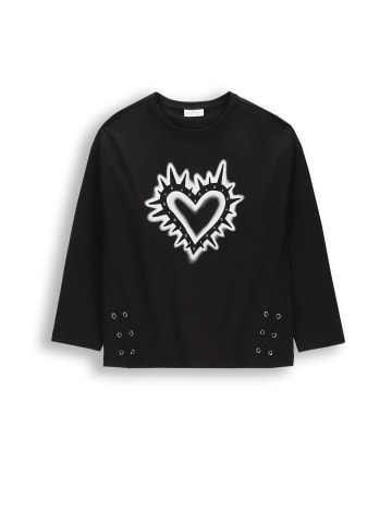 Coccodrillo Langarm-T-Shirt in schwarz