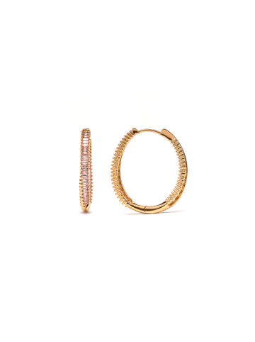 Luxenter Ohrringe Thaljo mit 18 Karat Gelbgold-Finish – THALJO
