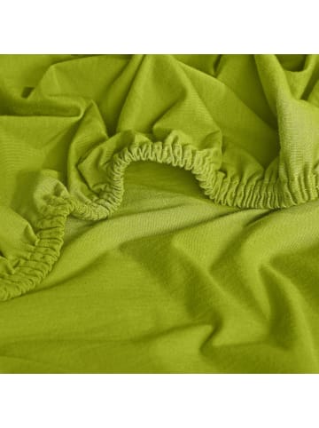 Erwin Müller Interlock-Jersey Spannbettlaken Memmingen in apfelgrün