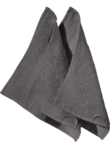 Erwin Müller Frottier Seiftuch 2er-Pack Karlsruhe in anthrazit