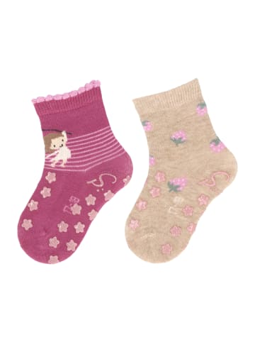 Sterntaler ABS-Krabbelsocken DP Kind in pinkfarben