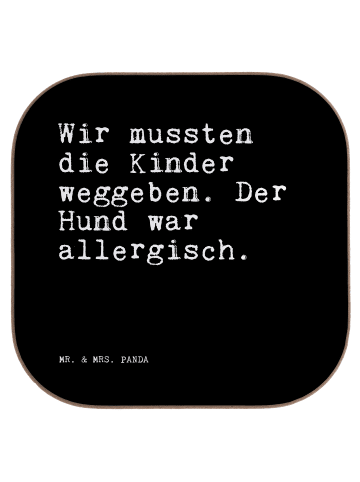 Mr. & Mrs. Panda gläseruntersetzer Wir mussten die Kinder... mit... in Schwarz
