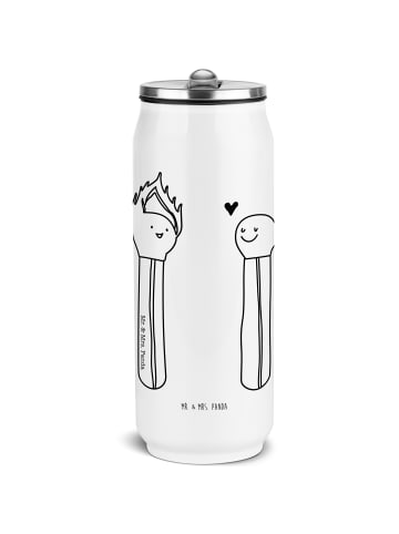 Mr. & Mrs. Panda Getränkedosen Trinkflasche Streichhölzer ohne S... in Weiß