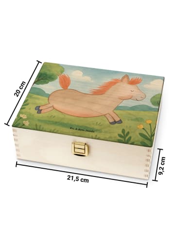 Mr. & Mrs. Panda Teedose Pferd Springen Design ohne Spruch in Weiß