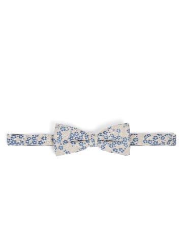 CG Fliege und Einstecktuch in beige indigo - 0001