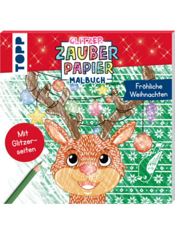 Frech Buch - Glitzer Zauberpapier Malbuch Fröhliche Weihnachten