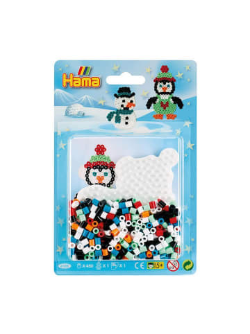 Hama Weihnachten Pinguin & Schneemann Midi-Bügelperlen in bunt