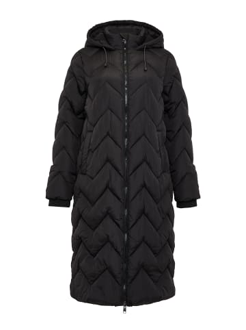 Threadbare Wintermantel THB Ladies Long Line Gandey in Schwarz