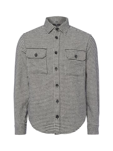 Nils Sundström Hemd in ecru schwarz - 0003