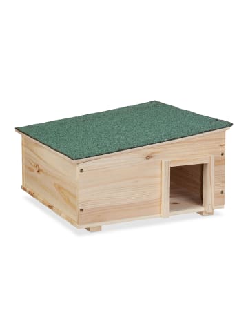 relaxdays Igelhaus in Natur - (B)40 x (H)21,5 x (T)40 cm