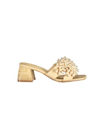 Laura Biagiotti Beige Polyurethan Damen Sandale