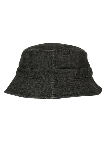 Flexfit Flexfit Unisex Denim Bucket Hat in black/grey