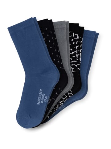 Schiesser Freizeitsocken Bluebird in blau, grau