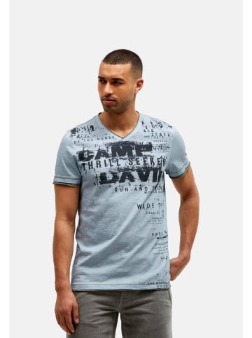 CAMP DAVID  T-Shirt 'Dune Crusher' in hellblau