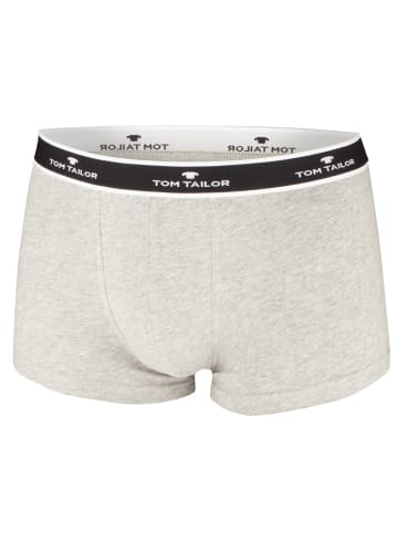 Tom Tailor Boxershorts 4er Pack in 2 x Schwarz / 2 x Grau melange