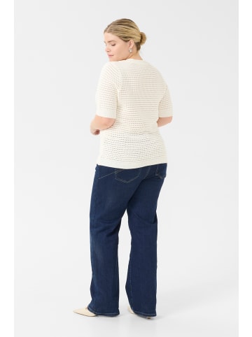 KAFFE curve Strickpullover KCmary in Chalk