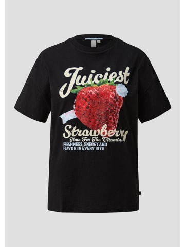 QS T-Shirt  in  99D1_schwarz