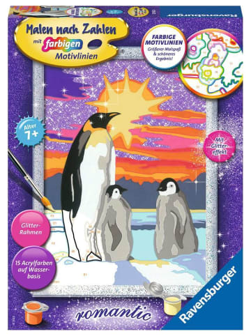 Ravensburger Malprodukte Pinguinliebe Malen nach Zahlen Kinder 7-99 Jahre in bunt