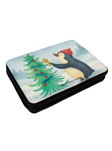 Mr. & Mrs. Panda Federmappe Pinguin Weihnachtsbaum Design ohne S... in Weiß