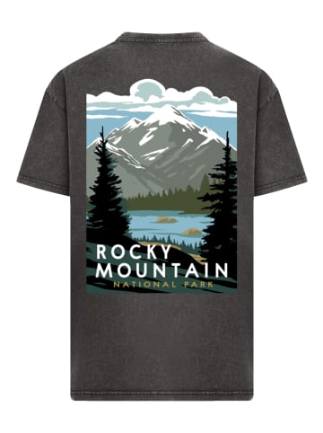 F4NT4STIC Oversize T-Shirt US National Parks Rocky Mountain National Park in schwarz