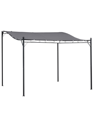 Outsunny Gartenpavillon 297L x 297B cm Grau