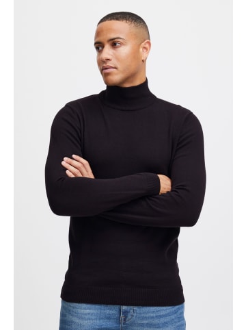 !SOLID Rollkragenpullover SDAgrio 21300420-ME Rollkragenpulli mit abgesetztem Strickmuster in Schwarz